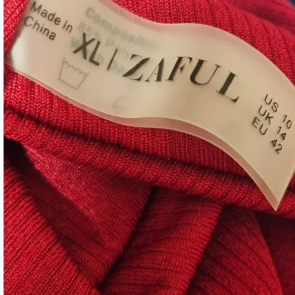 Red Swimwear Bikini Bottom Size 10
